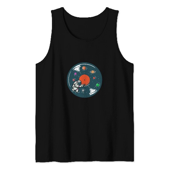 Astronaut Job Space Lover Musician Stars Planet Astronomy Tank Tops