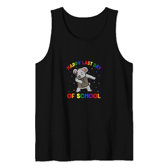 Koala Pet Flossing Koala Floss Dance Happy Last Day Of School Tank Tops