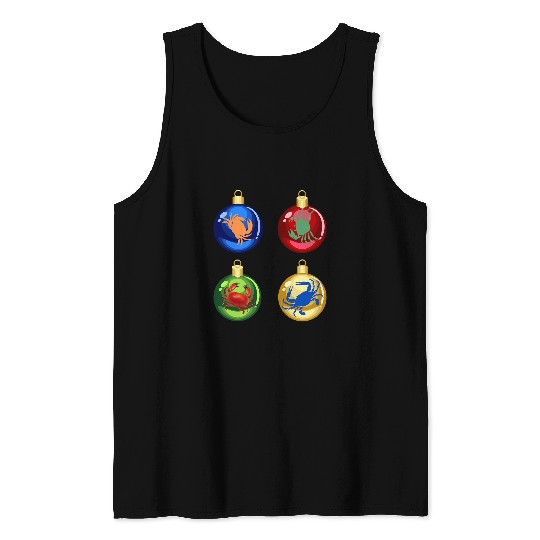 Fishing Fun Crabs FUNNY CRABBING CHRISTMAS ORNAMENT CRAB FISHING CRABS Tank Tops