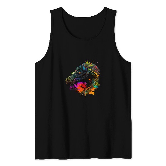 Dinosaur Pet Velociraptor Spirituality Tank Tops