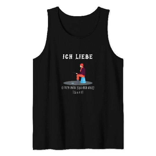 Fishing Fun I love it when my wife lets me fish Carp Fishing Tank Tops