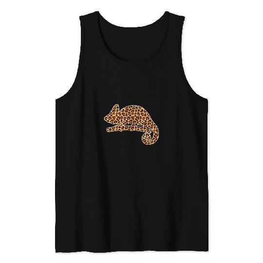 Chameleon Pet Pet Animal Print Leopard Girls Women Kids Tank Tops