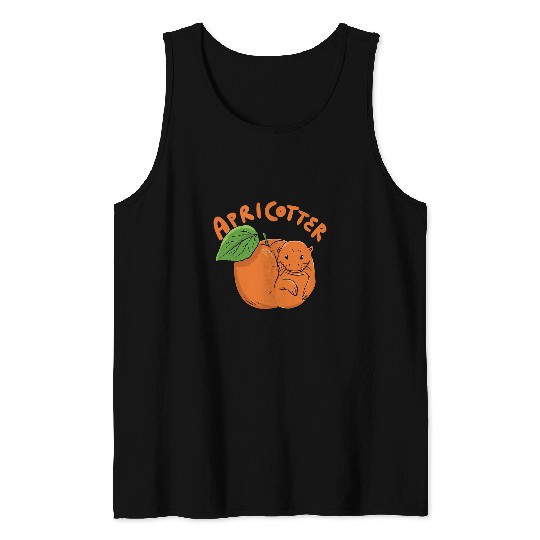Otter Pet Otters Animal Food Apricot Fruit Apricotter Tank Tops