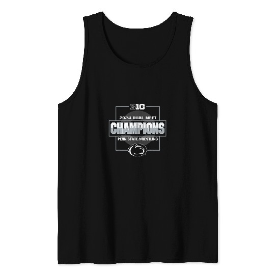 Sport Wrestling Penn State Nittany Lions Big Ten Wrestling Champs 2024 Dual Tank Tops