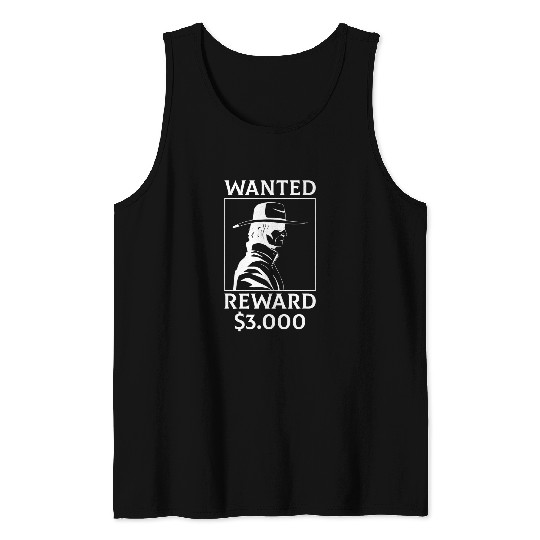 Horse Pet Wanted Rodeo Cowboy Wild West Horseman Ranch Lasso Boots Tank Tops