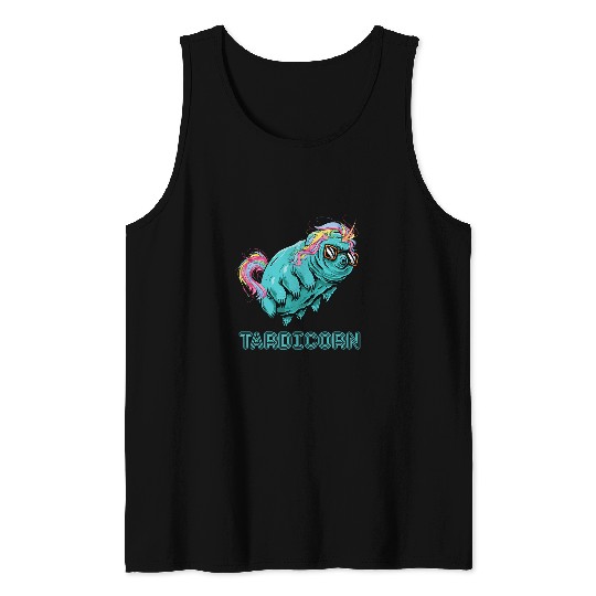 Unicorn Pet Tardicorn Unicorn Horn Water Bear Tardigrade Microbiologist Tank Tops