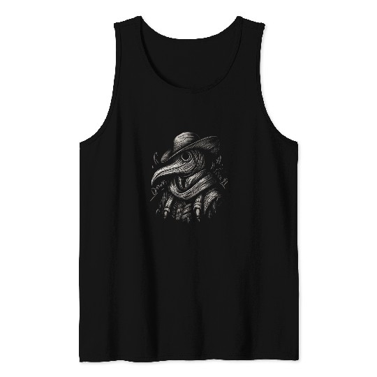 Funny Plague Doctor cool Grunge Style leeches medicals 22 Tank Tops