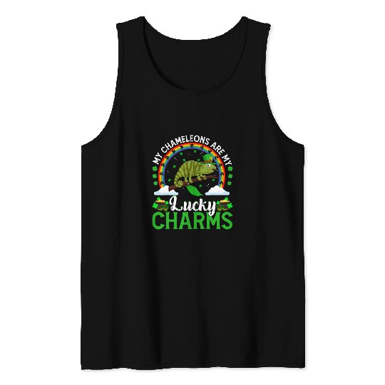 Chameleon Pet My Chameleon Is My Lucky Charms Chameleon St Patricks Day Tank Tops