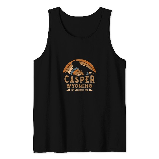 Dinosaur Pet Casper Wyoming WY Dino Dinosaur Paleontology TRex Tank Tops