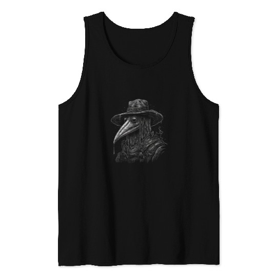 Funny Plague Doctor cool Grunge Style leeches medicals 23 Tank Tops