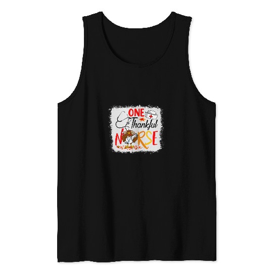 nurses Job One Thankful nurses Turkey Sthetoscope nurses Thanksgiving Tank Tops