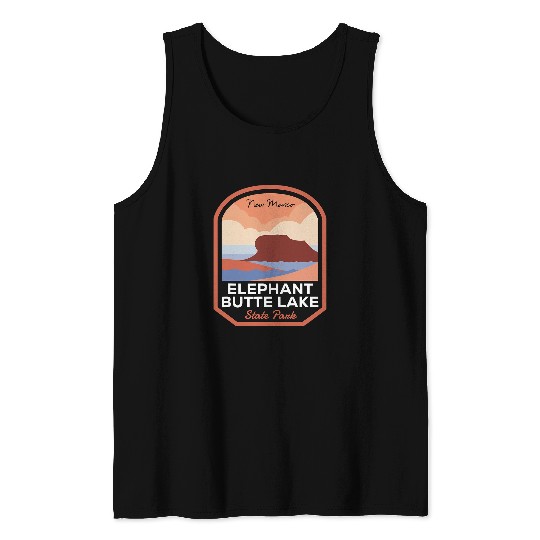 Elephant Mammal Butte Lake State Park New Mexico Tank Tops