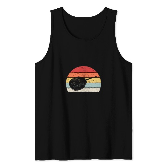 Horse Pet vintages Retro Horseshoe Crab Tank Tops
