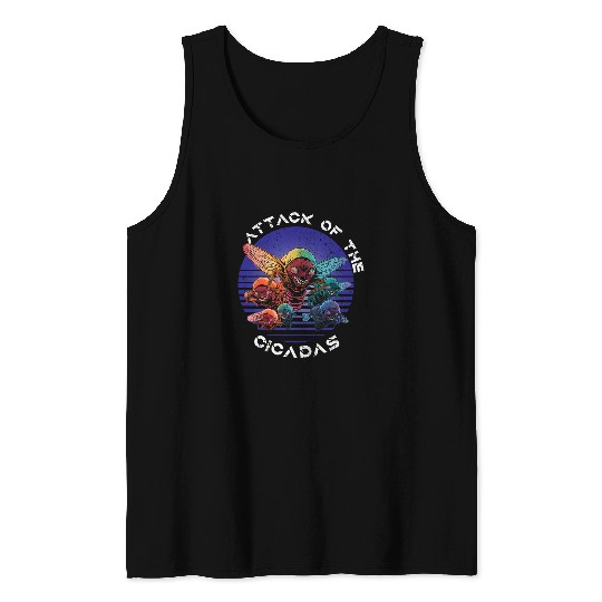 Attack Of The Cicadas Brood XIII 2XIX Cicada 2024 vintages 22 Tank Tops