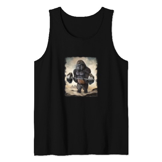 Gorilla Pet Muscle Training Weightlifting Tank Tops