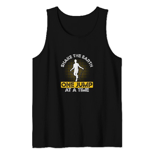 Rope Jump Athletic Jumping Design Fitness Gym Enthusiasts 210 Tank Tops
