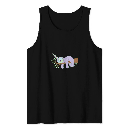 Sloth Pet Gift Unicorns Slothnicorn Sloth Unicorns combo super cute Tank Tops
