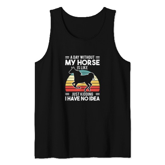 Horse Pet Riding Owner Outfit Equestrian Horse Lover 663 Tank Tops