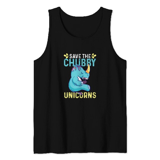 Rhino Pet Save The Chubby Unicornss Rhinoceros Lovers Men Women Design Tank Tops