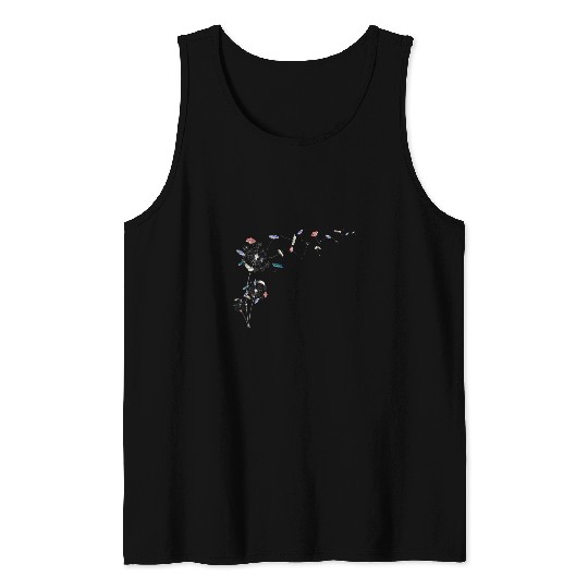 Book Fun Nerd Bookworm Librarian Literature Dandelion Reading Tank Tops