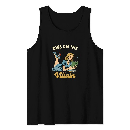 Book Fun Smut Reader Dark Romance Book Club Dibs On The Villain Tank Tops