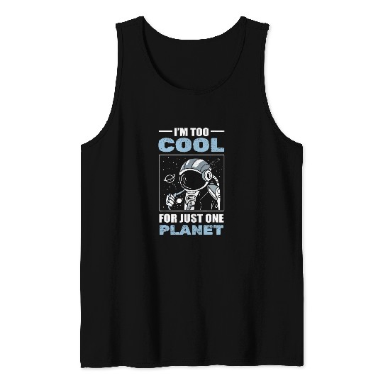Astronaut Job Planet Aerospace Engineers Tank Tops