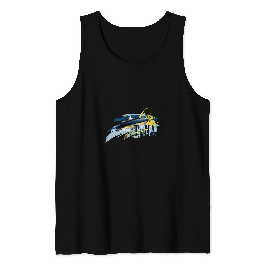 Fishing Fun Yellowfin Tuna Deep Sea Fishing Sailor Fisherman Nautical Tank Tops