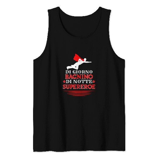 Mens Lifeguard and Superhero Gift Idea Joke Funny Tank Tops