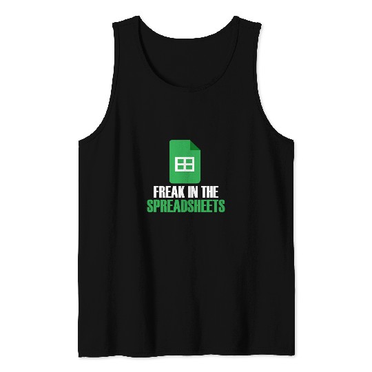 Accountant Job Freak In Spreadsheets Excel Accountant Accounting Tank Tops