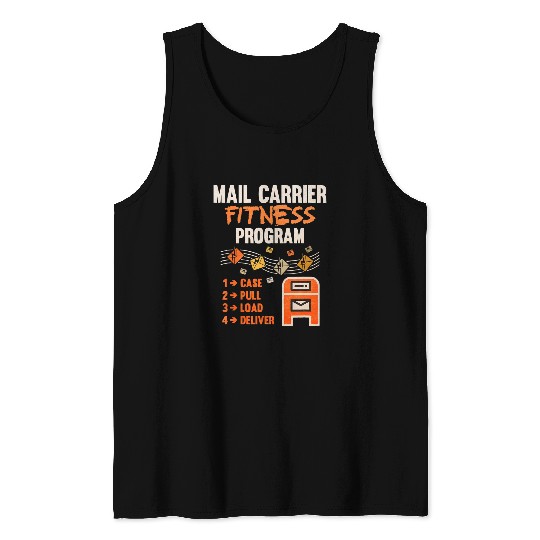 Postal Worker Job Funny Postman Mail Carrier Rural Carrier Letter Gift 2 Tank Tops