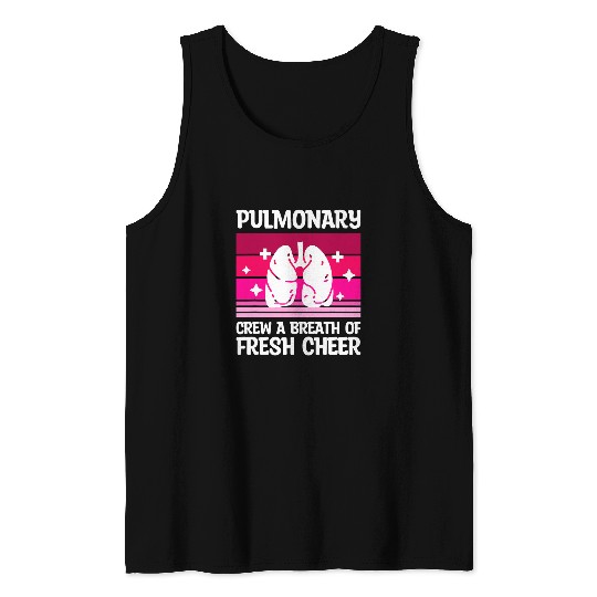 nurses Job Pulmonary Crew A Breath Of Fresh Cheer Nursing RN nursess 2 Tank Tops