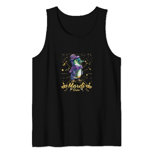 Penguin Pet Party 2Mardi Gras Madness with a Cold Twist Tank Tops
