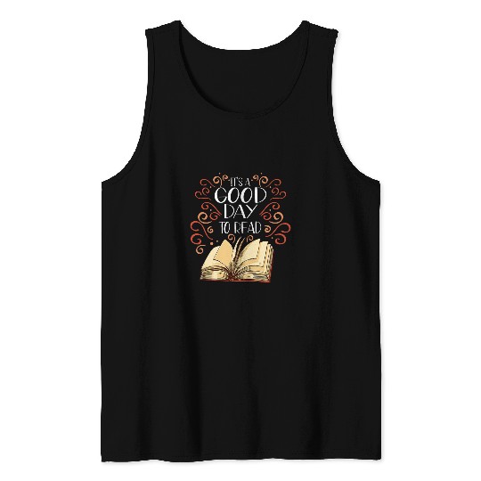 Book Fun Its A Good Day To Read Design For Book Lovers Tank Tops