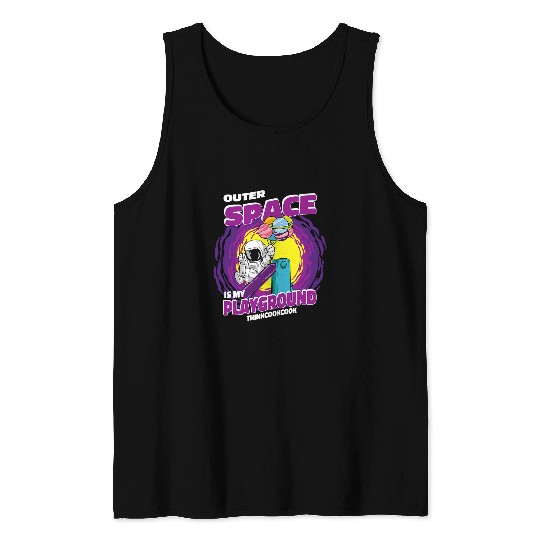 Astronaut Job Outerspace Is My Playground Space Astronaut Tank Tops