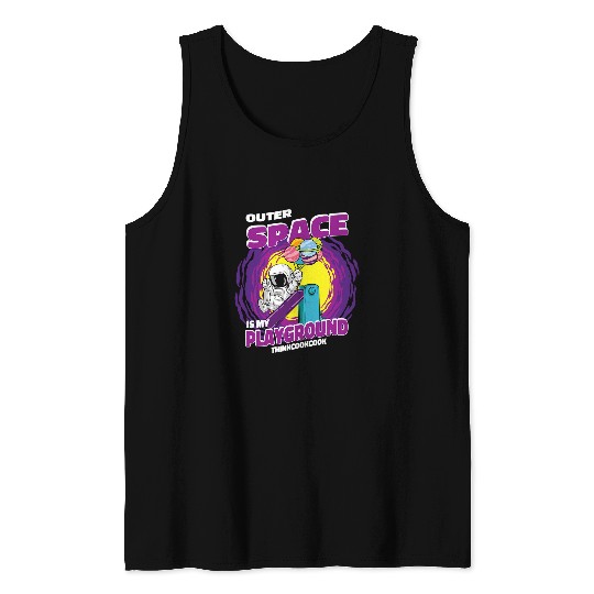 Astronaut Job Outerspace Is My Playground Space Astronaut Tank Tops