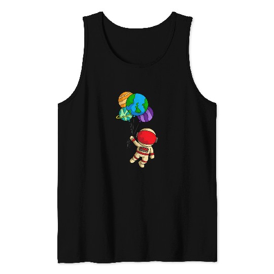 Astronaut Job Planets Astronomy Cosmology Outer Space Stars Tank Tops