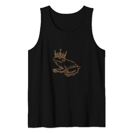 Frog Pet Cottagecore Aesthetic Frog Toad Amphibian Reptile Animal049 Tank Tops