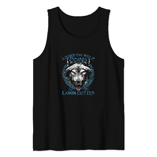 Coyote Mammal Walhalla Lieber wolfs Wolves Odins Geri Freki as Lamb of God Tank Tops