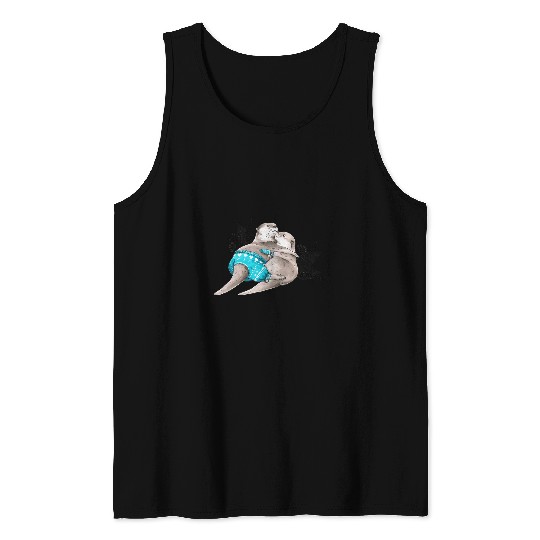 Otter Pet SummerHoliday vibes Summer Vacation Apparel Tank Tops