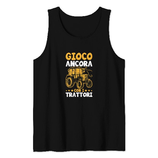 Tractor Fun driving Mens Tractor Farmer Agriculture Tank Tops