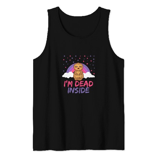 Sloth Pet Im  Inside Sloth Lazy Depressed Animal Design Tank Tops