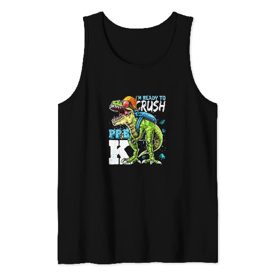Dinosaur Pet T rexs Dinosaur Back To School Boys Essential Tank Tops