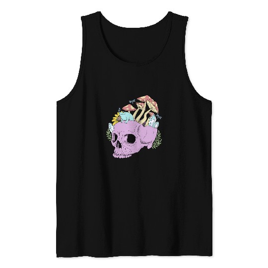 Frog Pet Hippie Mushroom Skull Sunflower Flower and Frog 6 Tank Tops