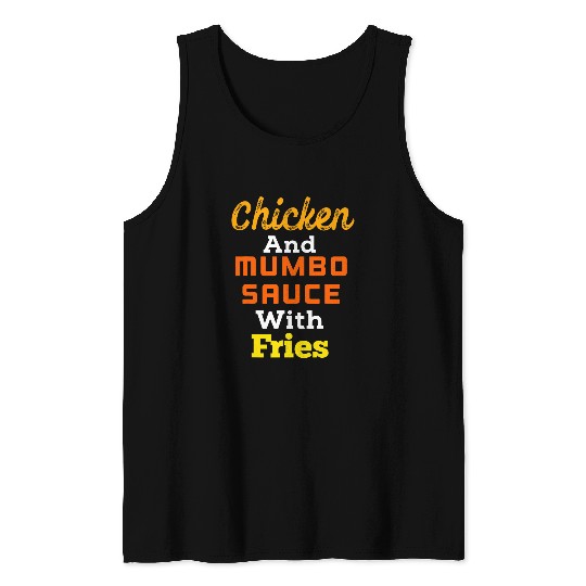Chicken Pet and Mumbo Sauce with Fries Washington DC Tank Tops