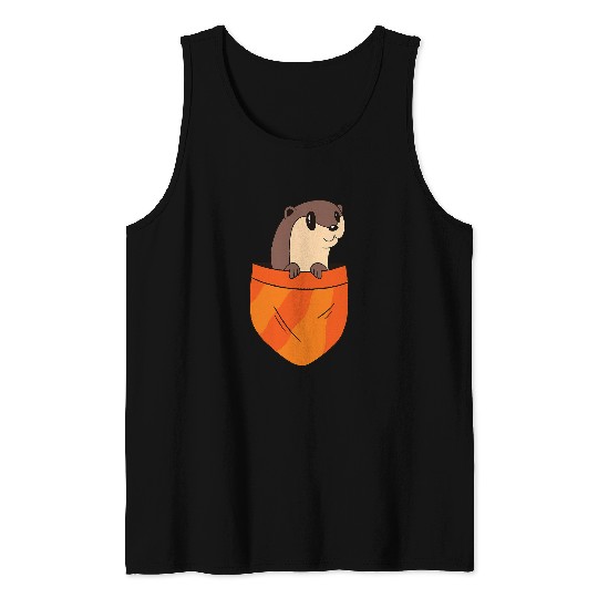 Otter Pet Pocket Tank Tops