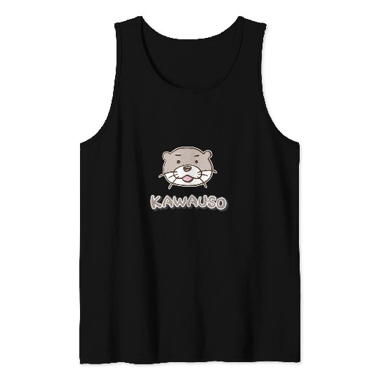 Otter Pet Yuru Otter Okkun Faisu No30 Kotome Otter Illustration Tank Tops