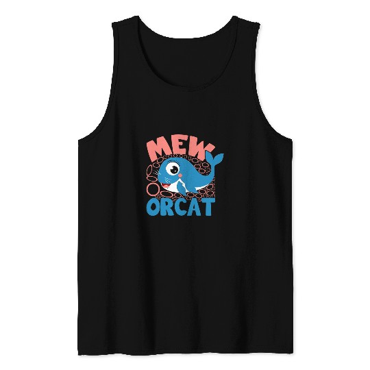 Whale Pet Mew Orcat Orca Sea Mamal Lover Pet Owner 1 Tank Tops