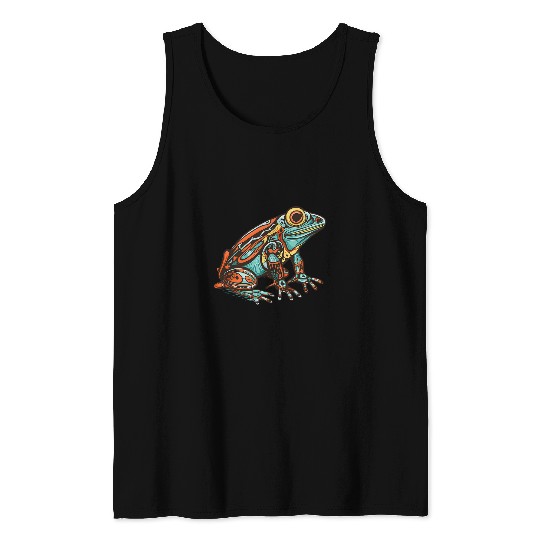 Frog Pet Native American Indian Style Art Pacific Northwest 5 Tank Tops