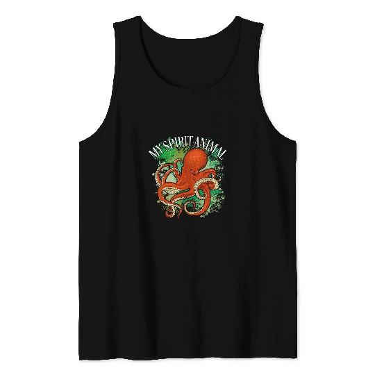 Octopus Pet Cephalopod octopus cuttlefish giant squid oceanography9 Tank Tops