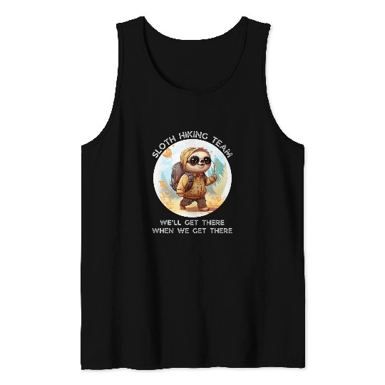 Sloth Pet Hiking Team 9 9 Tank Tops